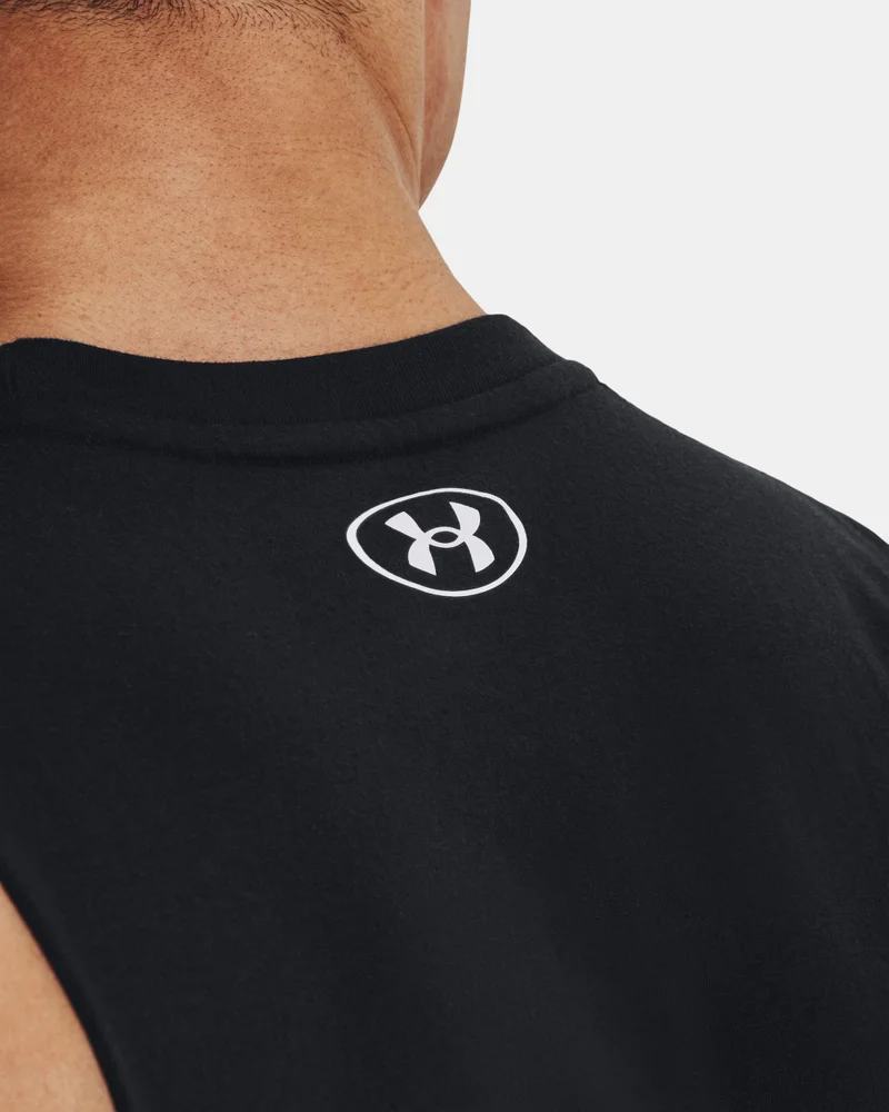 UNDER ARMOUR Black Men's Project Rock Iron Muscle Tank Top for Men | Best Price UAE